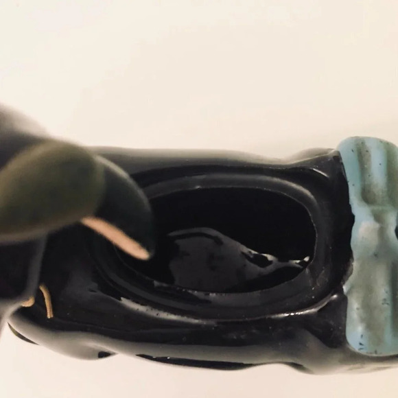 Vtg Redware Cow Sugar Bowl with Lid 5.5 Inch  Long Figurine - Picture 8 of 16